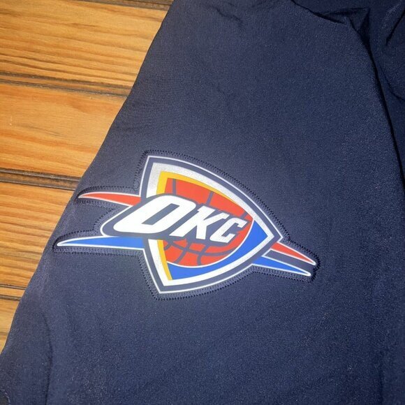 OKC Thunder Nike Basketball Player Issued Warm Up Pants 3XLT NBA Authentic Navy - Picture 6 of 10
